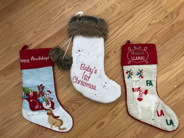 Adorable One Of A Kind Christmas Stockings. Choose Llama Stocking Or Dog For Someone Special - image 1