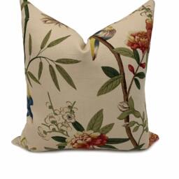 G.p & J Baker Peony & Blossom Sage Beige Double Sided Cushion Cover Pillow - thumbnail 2