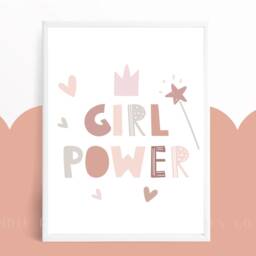 Girl Power Print , Nursery Decor, Playroom Prints, Nursery Girls Bedroom Wall Art - thumbnail 3