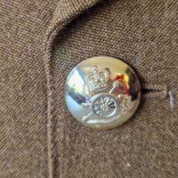 Upcycled Royal Artillery No2 Service Dress Uniform Cushion - thumbnail 3