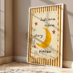 Just One More Story Print, Night Time Time, Book Corner Art, Colourful Children's Bedroom Decor, Nursery, Playroom Wall Art - thumbnail 2