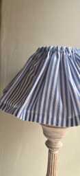 Linen & Cotton Stripe Loose Ruffle Lampshade