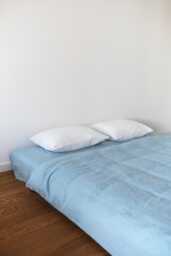 Linen Duvet Cover Patina Blue Teal Washed 100% European Bedding Us King Queen Full Twin Oeko-Tex Natural Gift - thumbnail 1