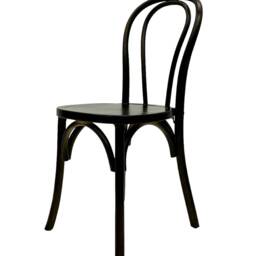 Dark Bentwood Dining Chair Rustic Stacking Wooden Chair - thumbnail 3