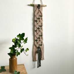 Celtic Knot Tapestry Wall Hanging Irish Blessing, Storm & Stone - 7 X 33 Inches - thumbnail 4