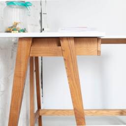 Corner Desk Luka W 135cm X D 85 cm - Oak, Right Side - thumbnail 2