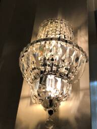 Drops, Pendants , Rosettes, Chains Or Hanging Crystals, Spare Parts For Chandeliers, in Murano Glass, Swarovski Crystal Bohemia, Transparent