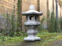 Japanese Lantern Pagoda Figurine Outdoor Statue Zen Garden Asian & Traditional Decor Cement Oriental Lamp Ornament Gift - thumbnail 1