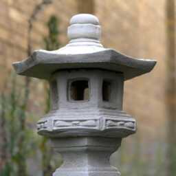 Japanese Lantern Pagoda Figurine Outdoor Statue Zen Garden Asian & Traditional Decor Cement Oriental Lamp Ornament Gift - thumbnail 2