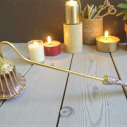 Elegant Metal Candle Snuffer - Flower Designs, 16cm - thumbnail 4