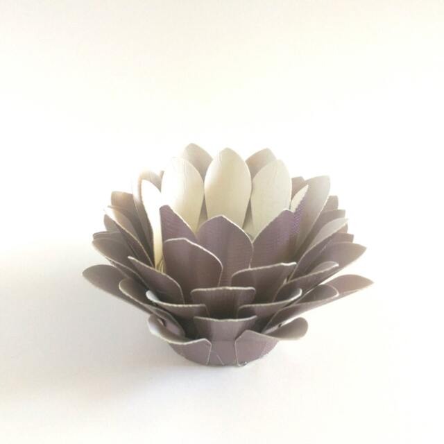Paper Lotus Lantern -Metallic Lavender - image 1