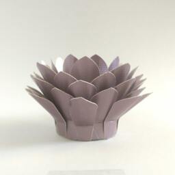 Paper Lotus Lantern -Metallic Lavender - thumbnail 3
