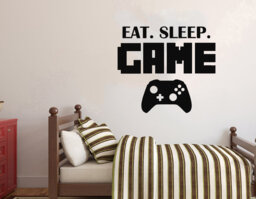 Gamer Wall Decal Video Game Controller, Gaming Room Decor 2915 - thumbnail 1