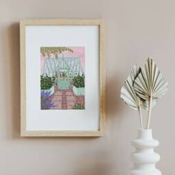 Greenhouse Floral Print Cottage Garden Wall Art - thumbnail 2