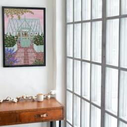 Greenhouse Floral Print Cottage Garden Wall Art - thumbnail 3