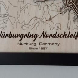 N??rburgring Nordschleife Wall Art Laser Engraved Wood, Nls Gift - thumbnail 3