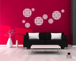 Wall Decals Ironworks Scroll Kit - Vinyl Stickers Art Iron Works Custom Home Decor - thumbnail 1