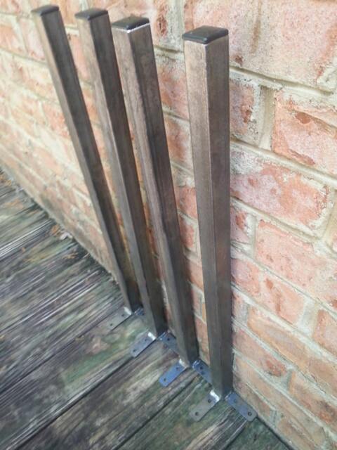 Raw 30 Inch Straight Metal Leg - Beeswax Coating Optional Per - image 1
