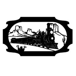 Western Steam Train Wall Art