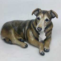 Pet Memorial Urn, Clay Sculpture, Portrait, Dog Memorial, Custom Loss Gift, Portrait - thumbnail 2