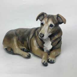Pet Memorial Urn, Clay Sculpture, Portrait, Dog Memorial, Custom Loss Gift, Portrait - thumbnail 4