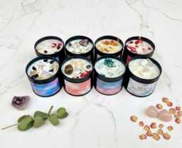Crystal Candle Gift Soy Christmas For Her Stocking Secret Santa Daughter Sister Friend - thumbnail 1