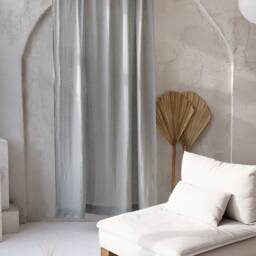 Curtains in Colored Linen. Medium Weight Stonewashed Linen Drapery. Rod Top Pocket Drape. Curtain With Multifuncional Heading Tape - thumbnail 2