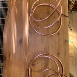 Handmade Spiral Copper Desk Lamp Adjustable Led Task Lighting - thumbnail 4