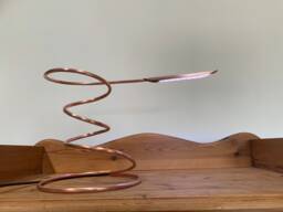 Handmade Spiral Copper Desk Lamp Adjustable Led Task Lighting