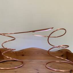 Handmade Spiral Copper Desk Lamp Adjustable Led Task Lighting - thumbnail 3