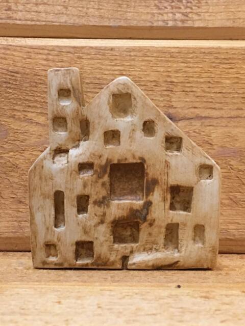 Red Arabesque House #3, Ceramic Wall Art - image 1