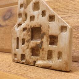 Red Arabesque House #3, Ceramic Wall Art - thumbnail 2