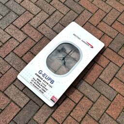 British Airways G-Eupb Airbus A319 Window Fuselage Cut Wall Clock Airline Aviation Upcycle Boeing Gift Plane Aircraft Aviator - thumbnail 3
