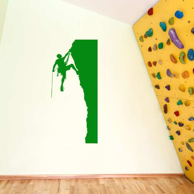 Climber Climbing Man Wall Window Stickers Decals Fun Kids Decor Vinyl A128 - image 1