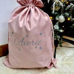 Personalised Velvet Santa Sack, Christmas Stocking, Gift Bag, Sack - thumbnail 4