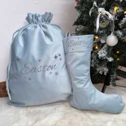 Personalised Velvet Santa Sack, Christmas Stocking, Gift Bag, Sack - thumbnail 2
