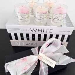 Peony Candle -Birthday Gift - Coco Soy Wax Votive Flower Cotton Wick 90G Luxury Boxed - thumbnail 3