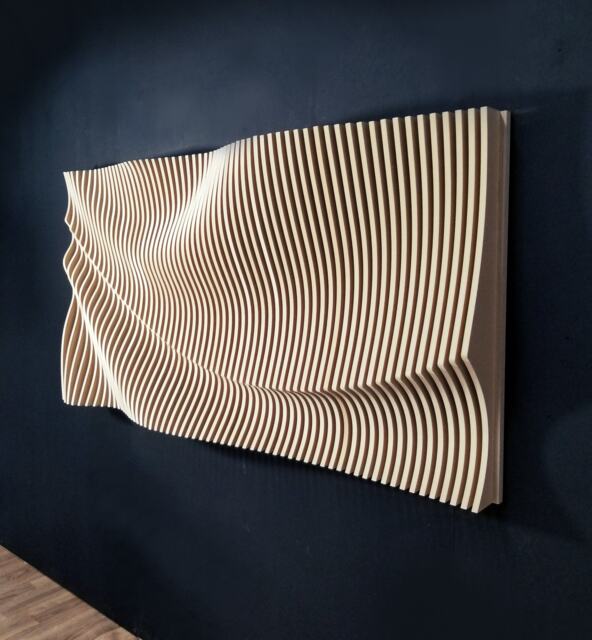 Wall Hangings, Parametric Large Wood Art - image 1