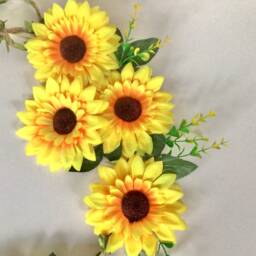 Sunflower Hoop Wall Hanging, Sunflower Wreath, Flower Decoration, Home Decor, Gift For Mother - thumbnail 2