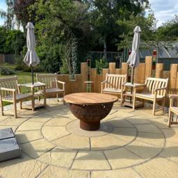 Rustic Wood Cover For Bbq, Grill Or Fire Pit - Reclaimed Garden Dining Coffee Table Conversion Made To Measure - thumbnail 3