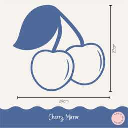 Cherry Shatterproof Mirror - Perfect Gift For Bedroom & Nursery Fruit - thumbnail 4
