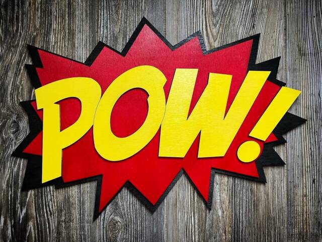 Large Comic Book Pow Quote Wall Art/Plaque - image 1