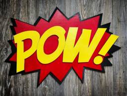 Large Comic Book Pow Quote Wall Art/Plaque - thumbnail 1