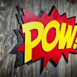 Large Comic Book Pow Quote Wall Art/Plaque - thumbnail 2
