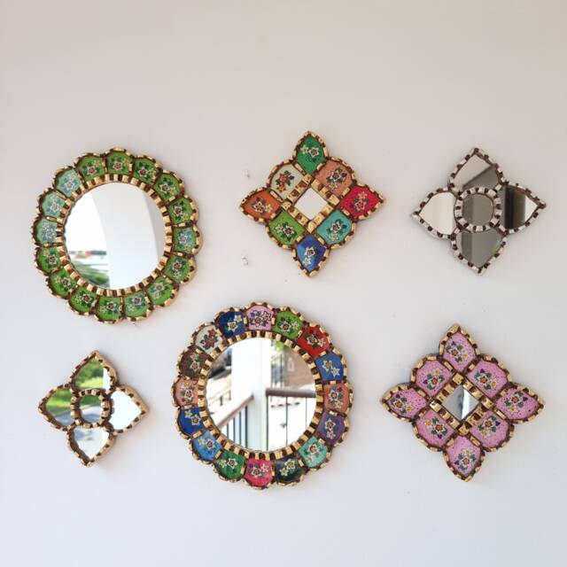 "Peruvian Mirrors ""Greenish Rainbow Collection" - image 1