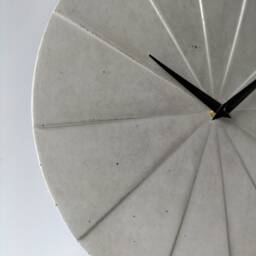 Cement Grey Wall Clock Modern Art Deco, Silent Clock - thumbnail 3
