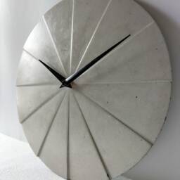 Cement Grey Wall Clock Modern Art Deco, Silent Clock - thumbnail 4