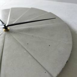 Cement Grey Wall Clock Modern Art Deco, Silent Clock - thumbnail 2