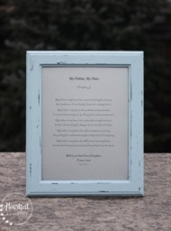 Personalized Poem For Dad - Distressed Picture Frame, Father's Day Gift - thumbnail 1