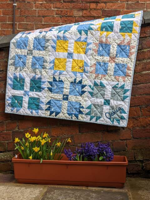 Bear Paw Memory Quilt Blanket Made From A Loved One's Clothing - image 1